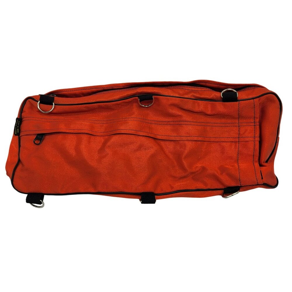 Vintage Aspak Fanny Lumbar Pack Orange Adjustable Strap Velcro Closure